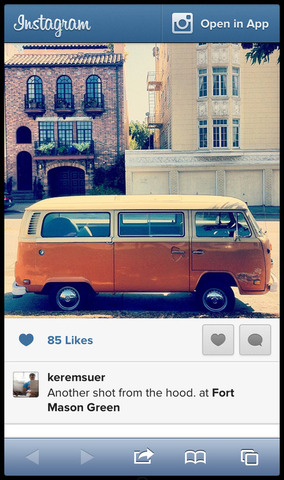 Instagram redesigns photo pages for web