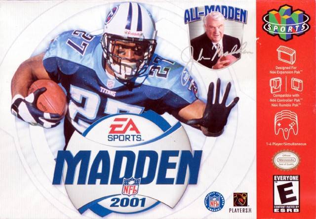 This Madden is also having a tournament where you have a schedule of teams to play against.  This Madden was released a day after the twin towers crashed.