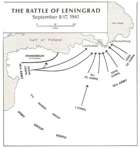 Germany takes Leningrad