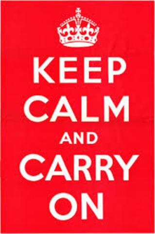 Keep calm and carry on.