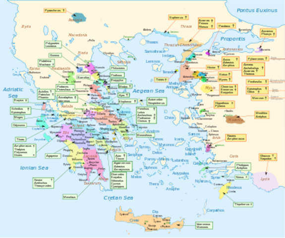 map of greece
