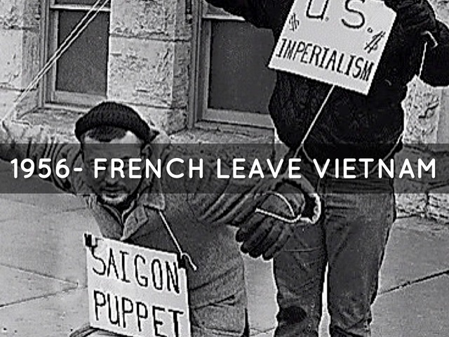 The French leave Vietnam.