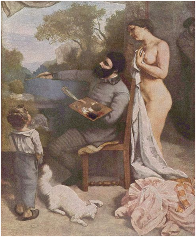 El estudio del pintor de Gustave Courbet