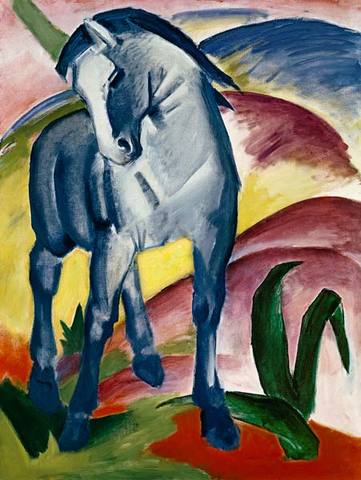 Caballo azul I de Franz Marc