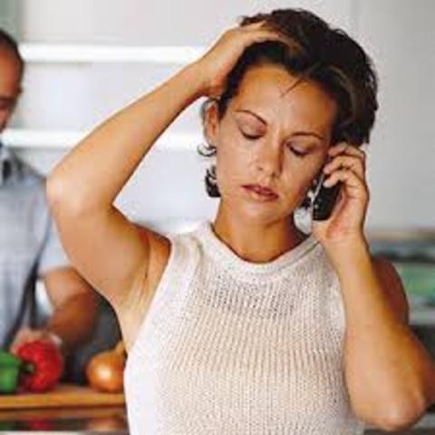 Karen and david recive a call from the rehab center