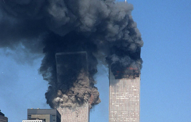 Flight 175 crashes into the South Tower (2nd attack)