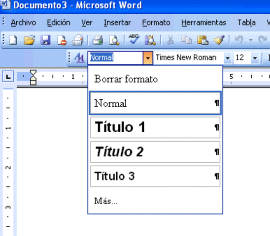 MANIPULANDO CON MAYOR DIFICULTAD WORD