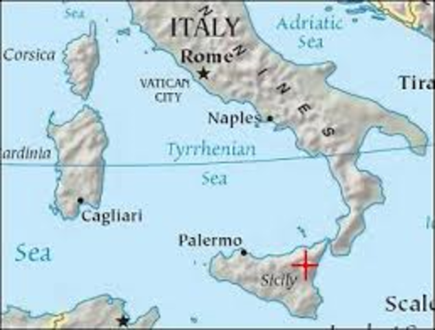 U.S. and British troops land in Sicily