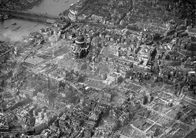 London is bombed