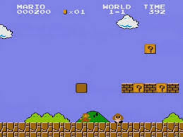 Super Mario Bros. was created.