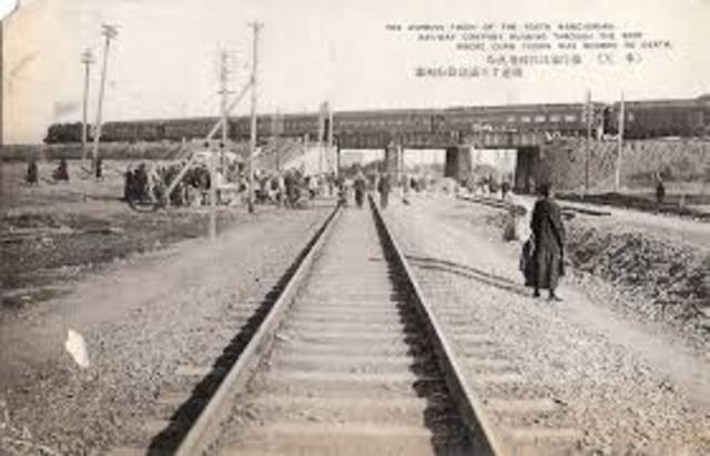 South Manchurian Railway Bombed