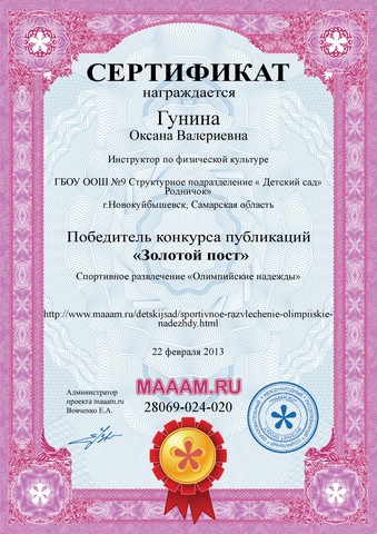 Достижения сотрудников 2013