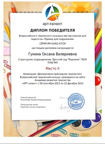 Достижения сотрудников 2013