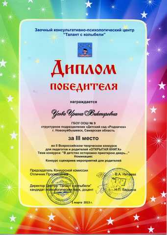 Достижения сотрудников 2013