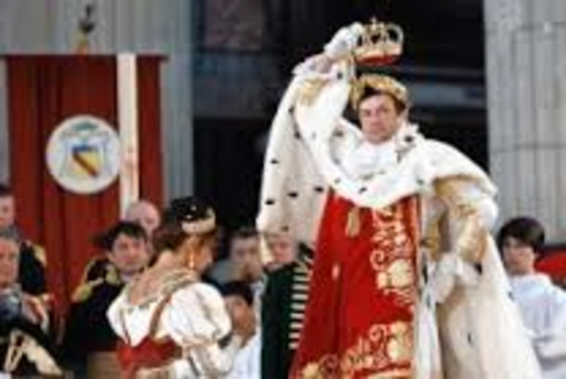 Napoleon crowns himself King