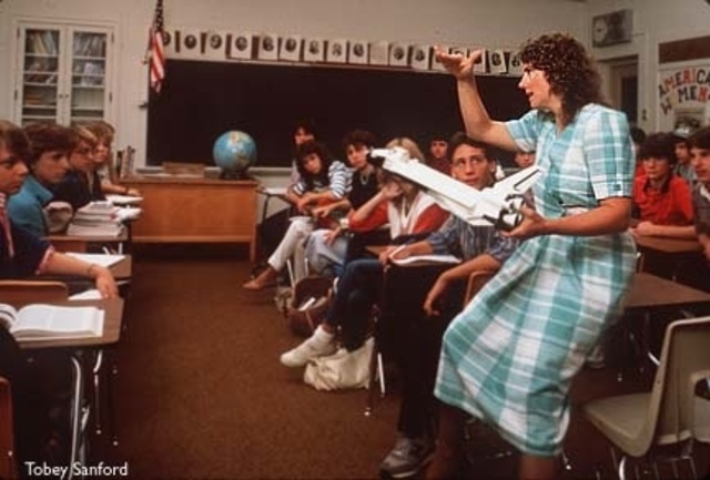 signed up to be one of the first teachers to go on NASA's space program as well as 11,000 other teachers