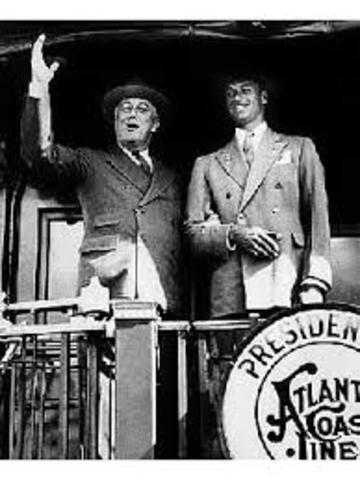 FDR elected President four times