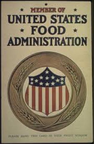 Food Administration set up under Herbert Hoover