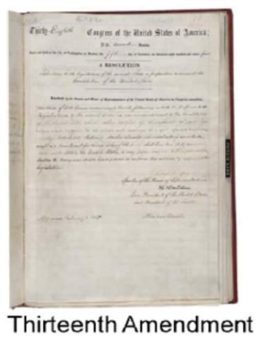 Thirteenth Amendment passed