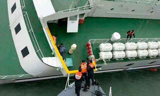 El buque permanece hundido a 30 metros de profundidad