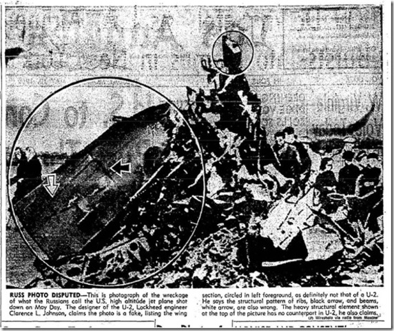 U.S. U-2 plane shot down