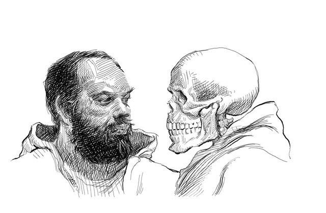 Staring death in the face