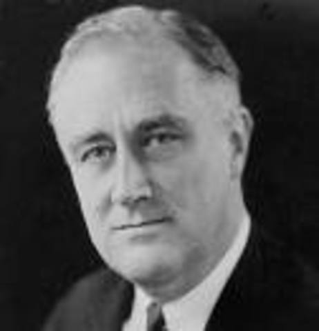Franklin Roosevelt became President in 1933 and he was ready for the war to begin.