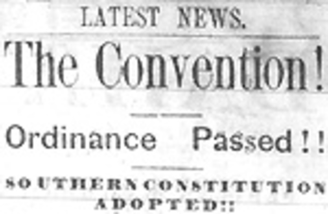 North Carolina secedes from Union