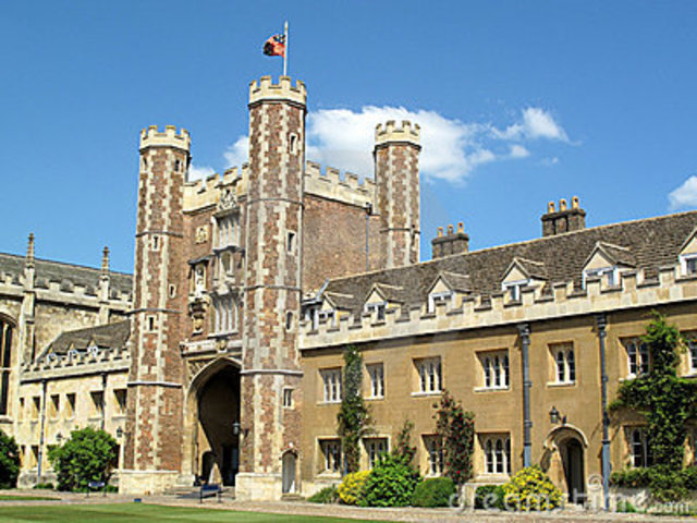 Newton enters Trinity College, Cambridge