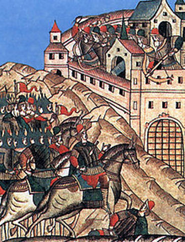 Mongols attack Russia