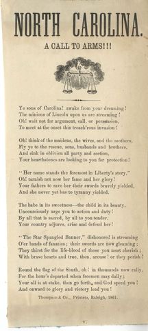 North Carolina Secedes From Union