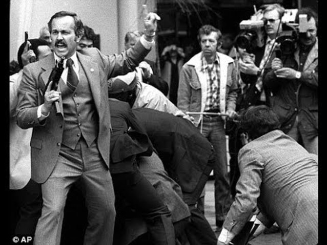 March 30: John Hinckley Jr. attempts to assassinate President Reagan.