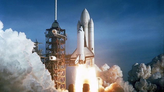 The Space Shuttle Columbia is launched.