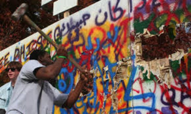 Berlin Wall is demolished