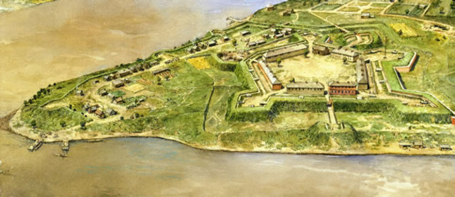 Fort Pitt is in ruins.