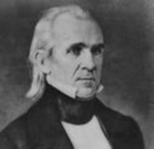 James K. Polk inaugurated