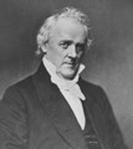James Buchanan inaugurated