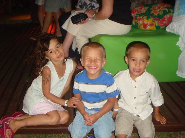 en un restaurant cenando