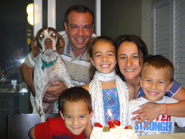 Festejando mi cumple de 9 con mi familia