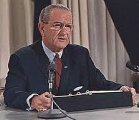 US president Lyndon B. Johnson claims North Vietnamese naval vessels had fired on two American destroyers in the Gulf Of Tonkin. The incident leads to open involvement of the United States in the Vietnam War.