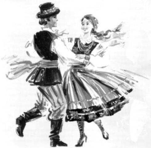 Polka style of dancing is popular