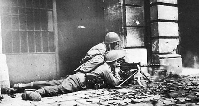 Aachen, the first German city is captured by U.S forces