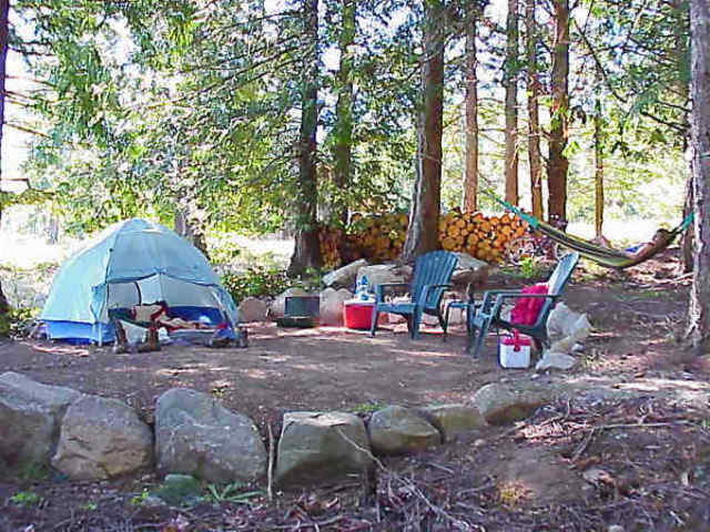 Crabbe arrives back at the campsite