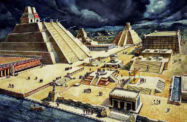 Aztec build Tenochtitlan