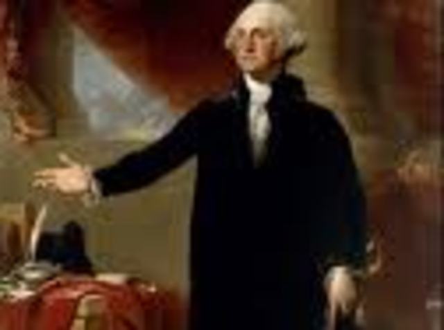 First President Was sworn in or inaugurarted