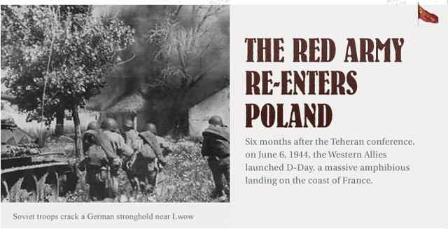 Red army re-enters on poland territory