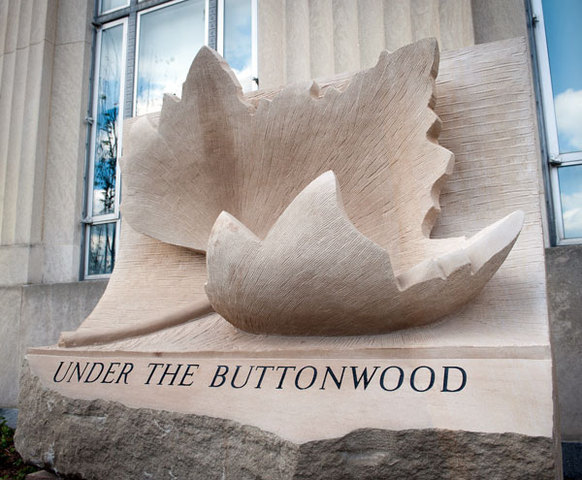 Buttonwood Sculpture installed