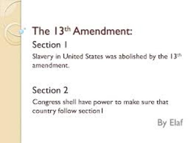 The 13th Amendment