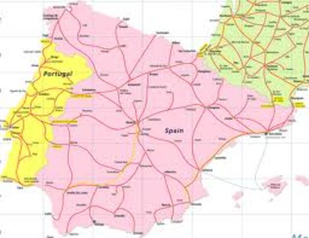 Invaded Spain and Portugal