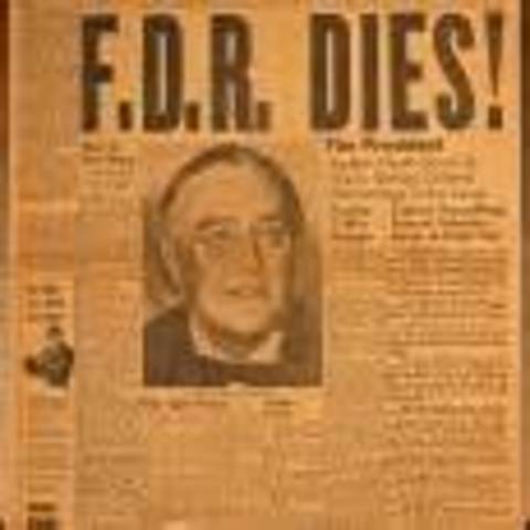 FDR dies in warm springs